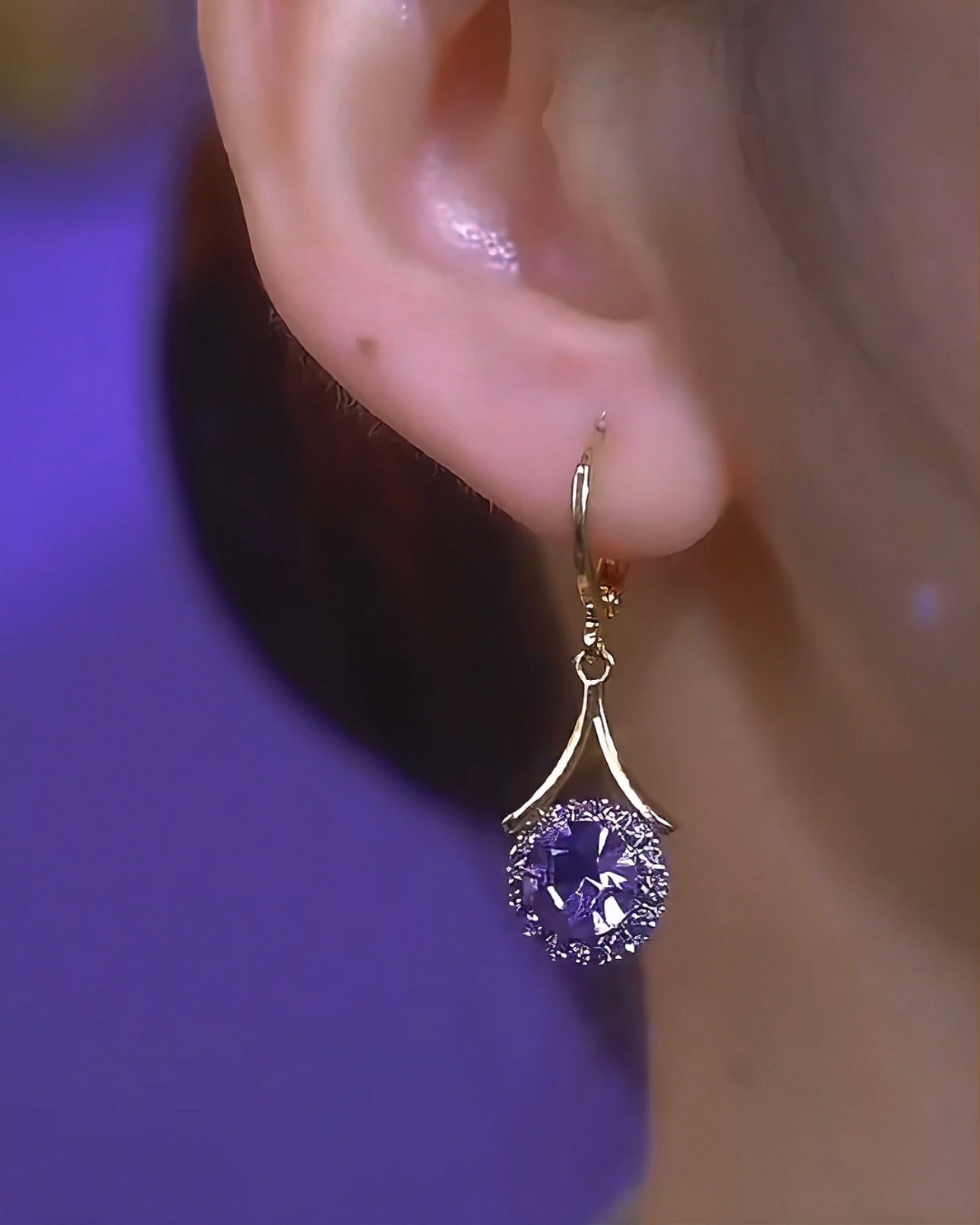Bezel Earrings