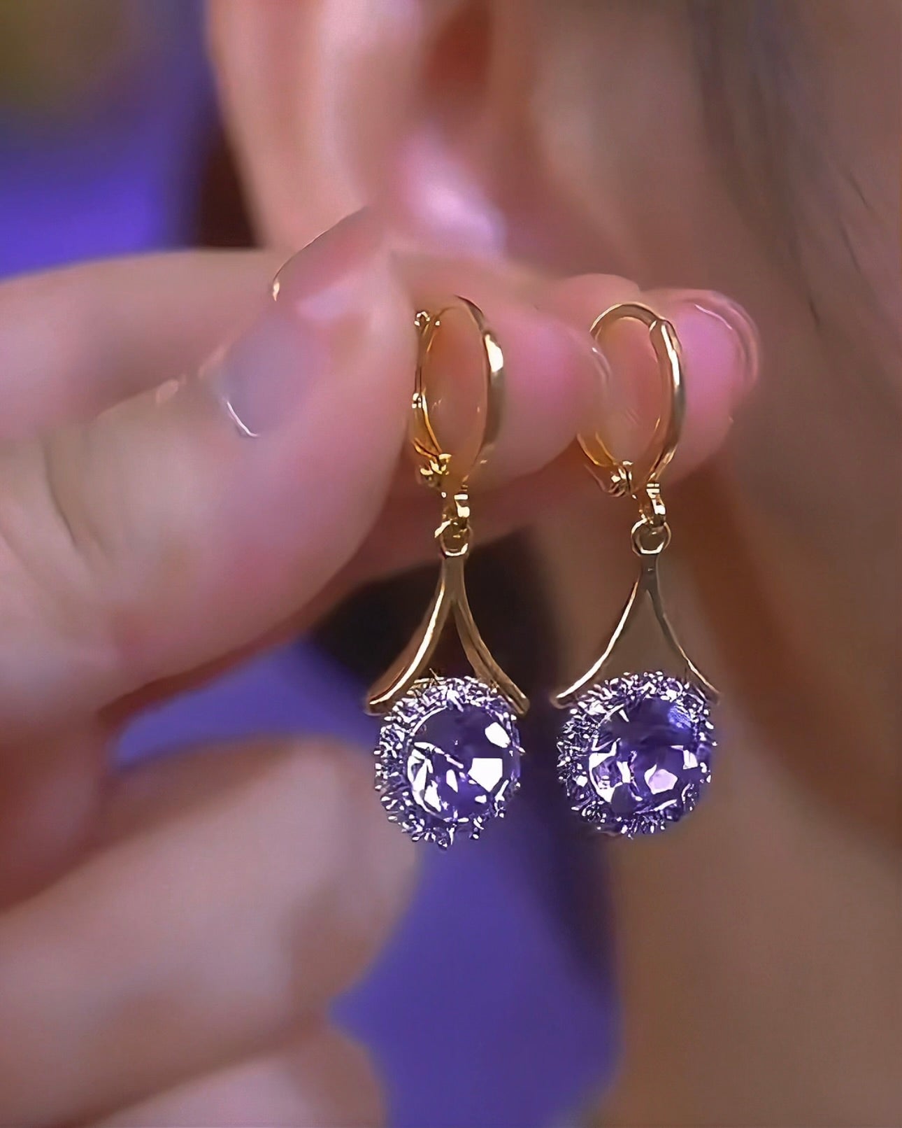 Bezel Earrings
