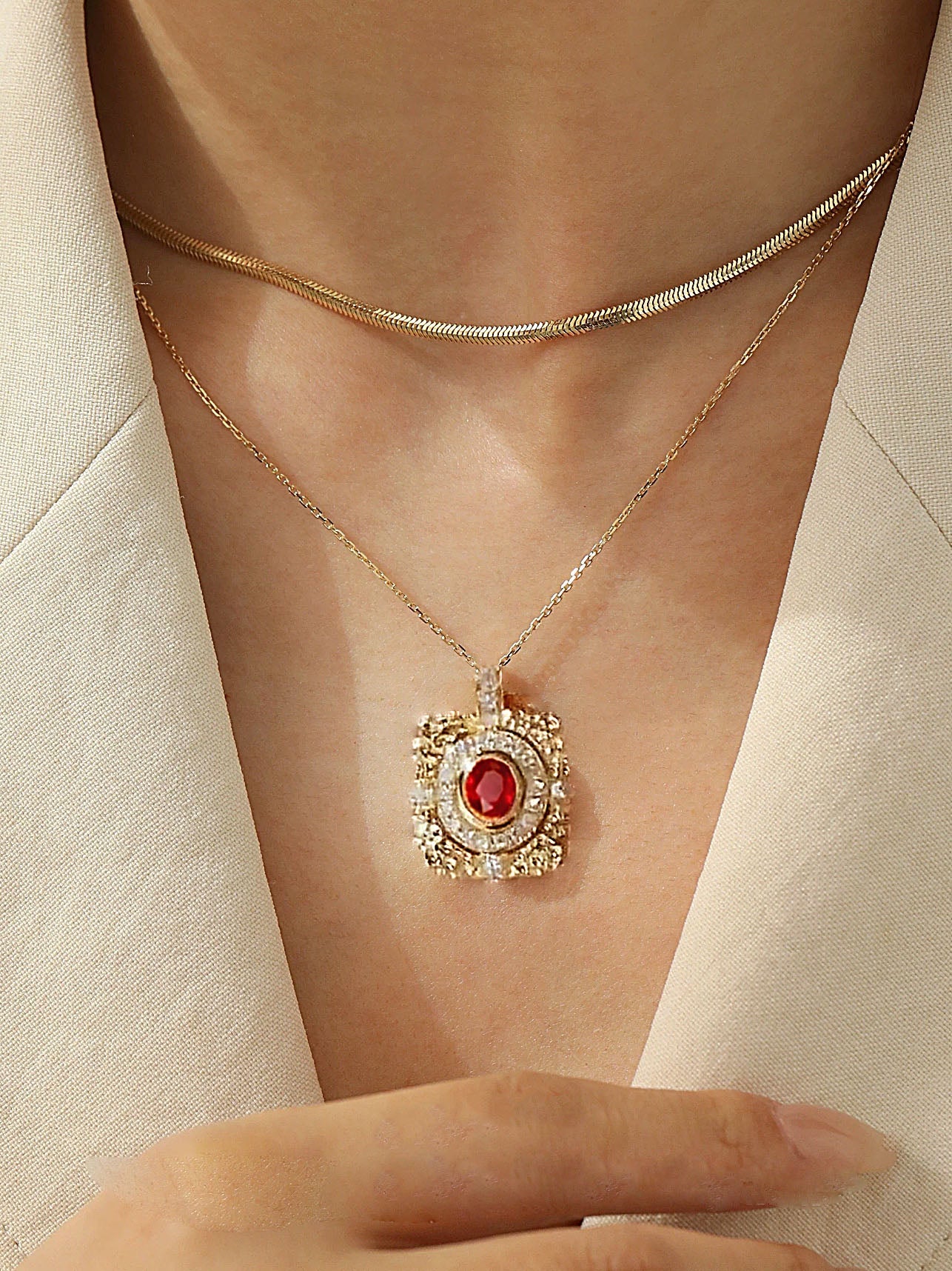 Kallisto Necklace | 24k Gold Plated