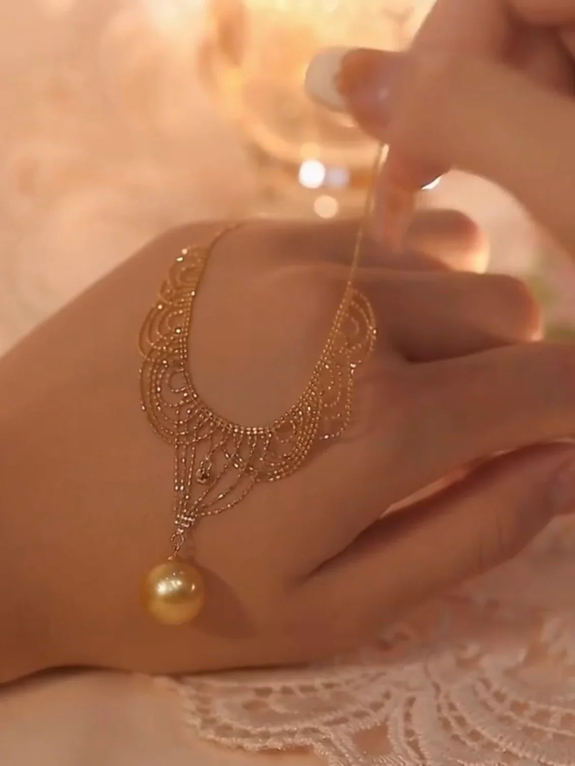 Lucille Necklace | 24k Gold Plated