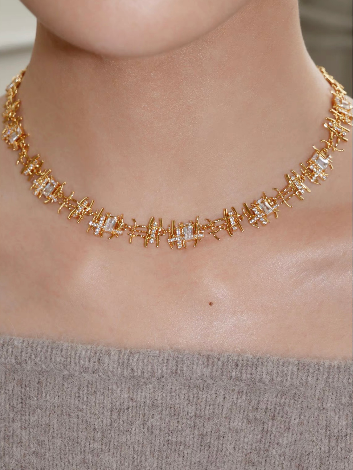 Tess Necklace Set | 24k Gold Plated