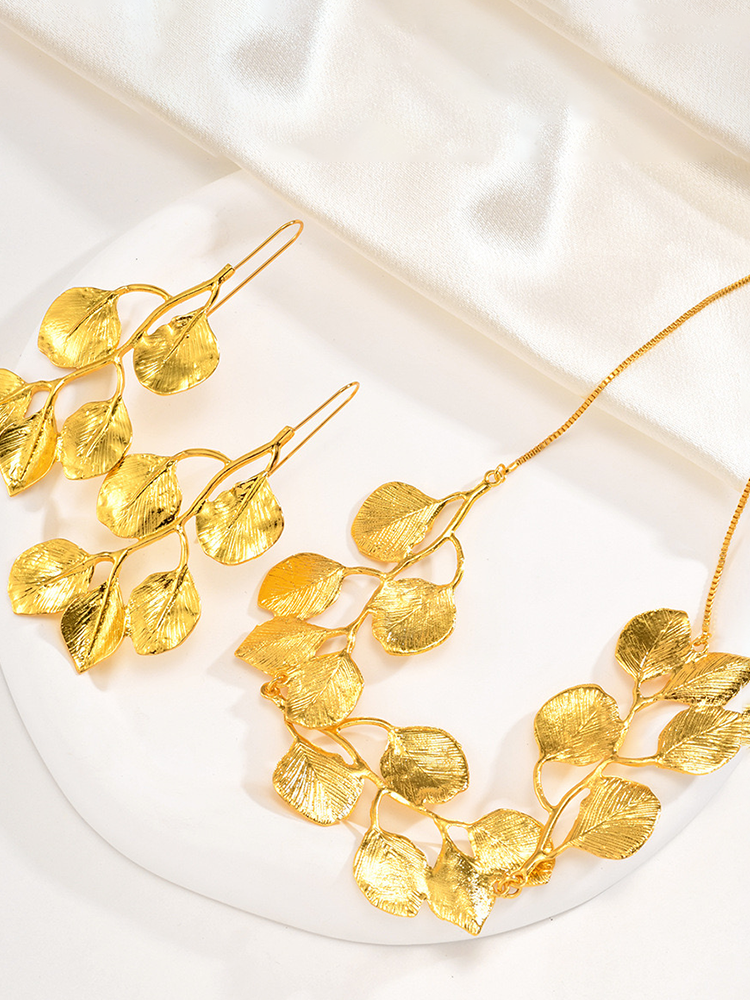 Delphine Necklace Set | 24k Gold Plated